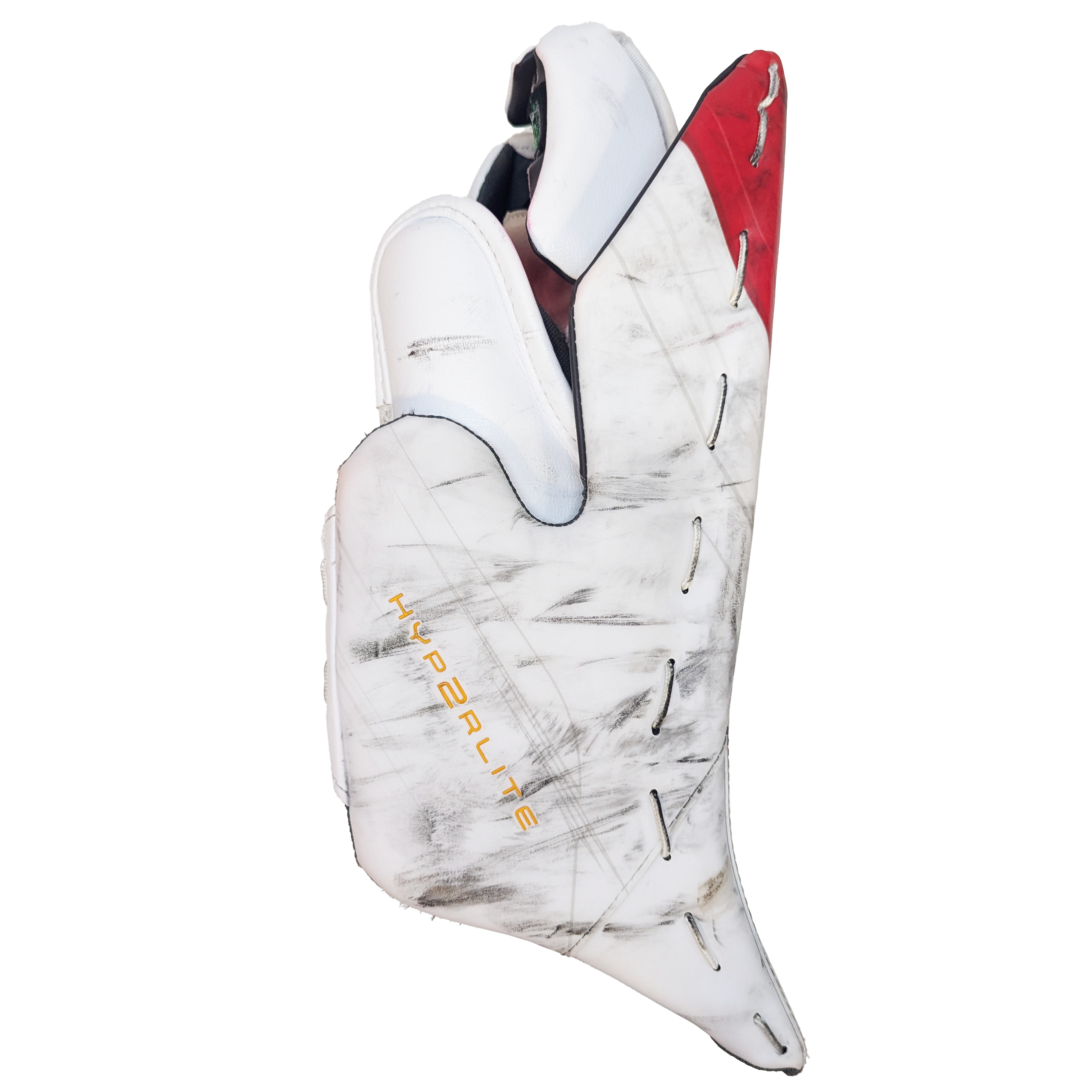 Bauer Vapor Hyperlite 2 - Bloqueur de gardien Pro d'occasion (blanc/rouge/jaune)